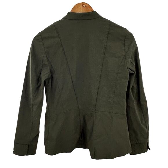 Renuar Green Button Up Jacket Size 6 Military‎ Style Casual Button up front - Picture 7 of 9